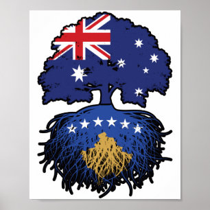Póster Raíces de árboles de Australia kosovares