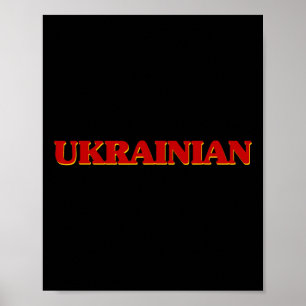 Póster Raíces Dna Ucraniano Estética Orgullo Nacionalidad