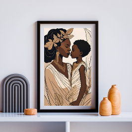 Póster Raíces doradas - Maternidad ancestral en línea