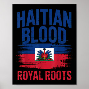 Póster Raíces Haitianas Día de la Bandera de Haití 