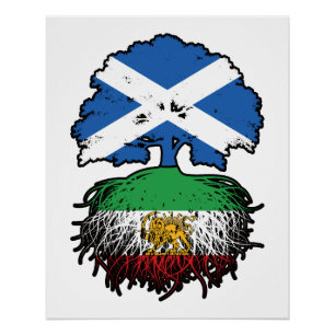 Póster Raíces iraníes criadas en Escocia León y Sol