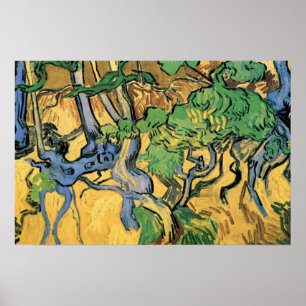 Póster Raíces y troncos de árboles por Vincent van Gogh