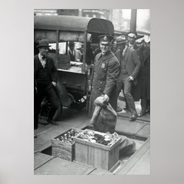 Póster RAID de LIQUOR DE BOOTLEG 1923