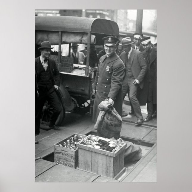 Póster RAID de LIQUOR DE BOOTLEG 1923 (Frente)