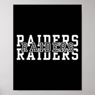 Póster Raiders Atacan Aeronaves Bandera Ee.Uu. Hombres Mu