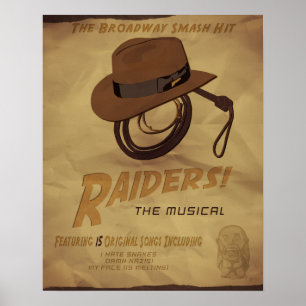 Póster ¡Raiders! Lo musical