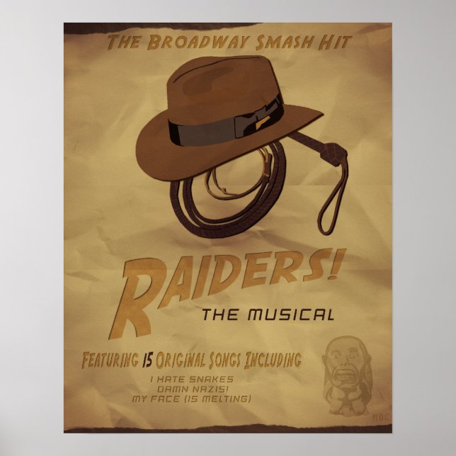 Póster ¡Raiders! Lo musical (Frente)