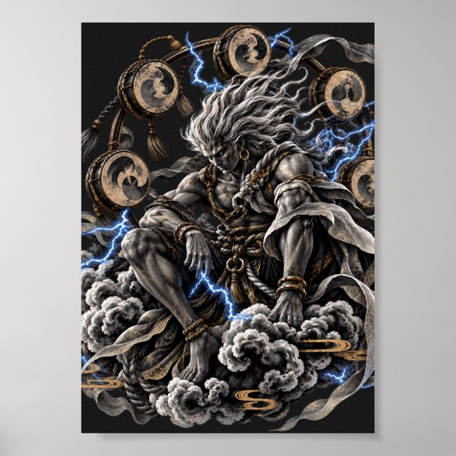 Póster Raijin Azul (Frente)
