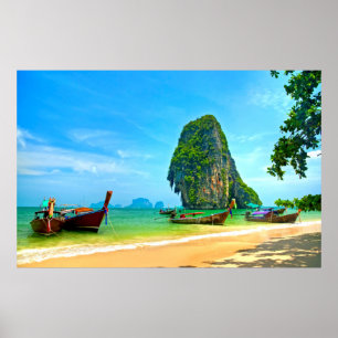 Póster Railay Beach, Krabi Thailand