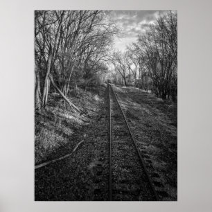 Póster Railroad tracks poster