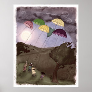 Póster Rain Kites