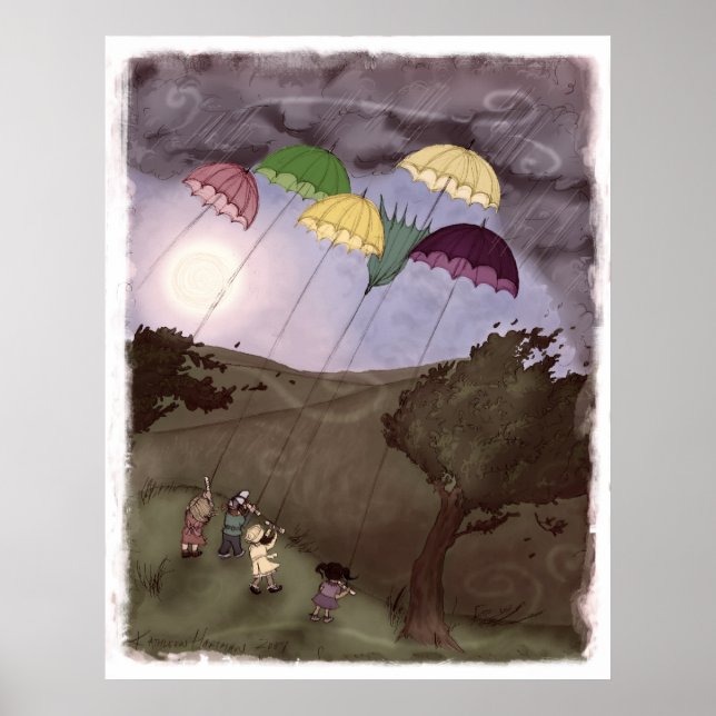 Póster Rain Kites (Frente)