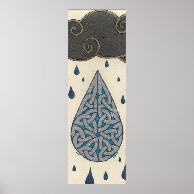 Póster Rain print (Frente)