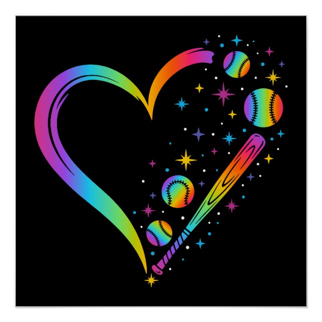 Póster Rainbow Baseball (Anverso)