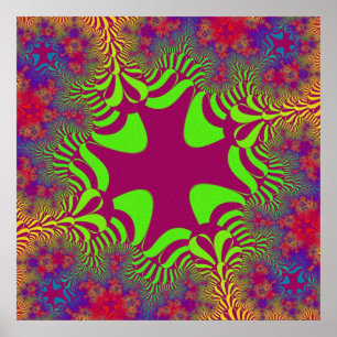 Póster Rainbow Berry Cross