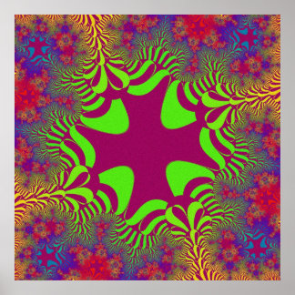 Póster Rainbow Berry Cross