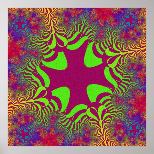 Póster Rainbow Berry Cross (Frente)