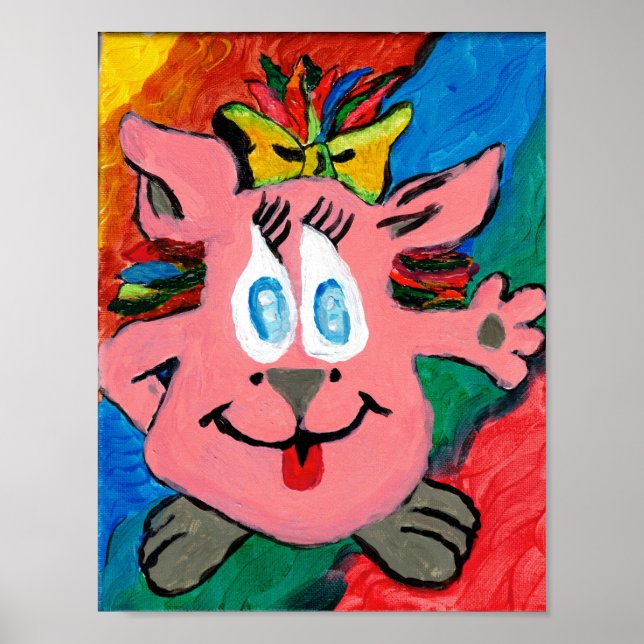 Póster Rainbow Character Poster Paper (Semi-Gloss (Frente)