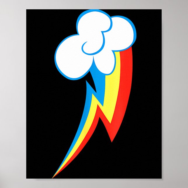 Póster Rainbow Dash Cuties Mark  (Frente)