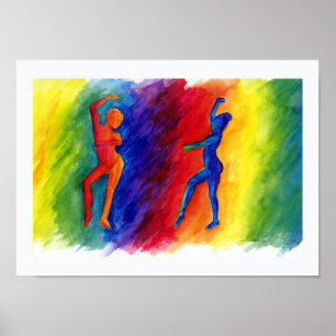 Póster Rainbow Degas Poster Print