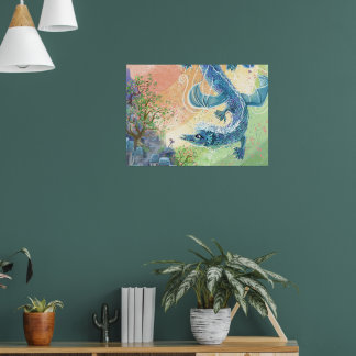 Póster Rainbow Dragon Art