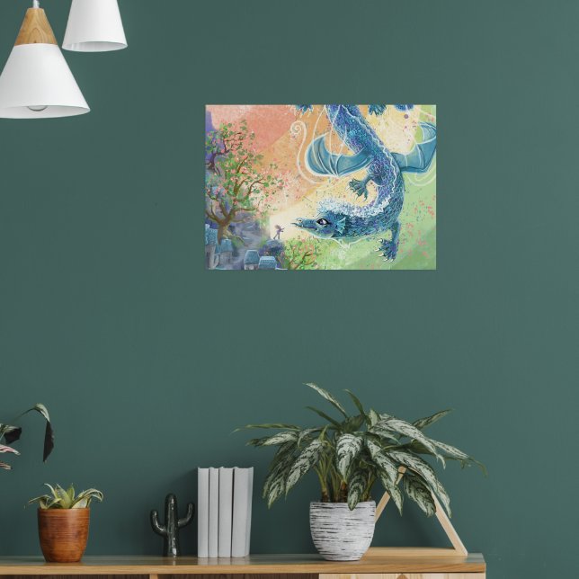 Póster Rainbow Dragon Art (Salón 1)