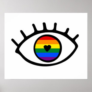 Póster Rainbow Eye