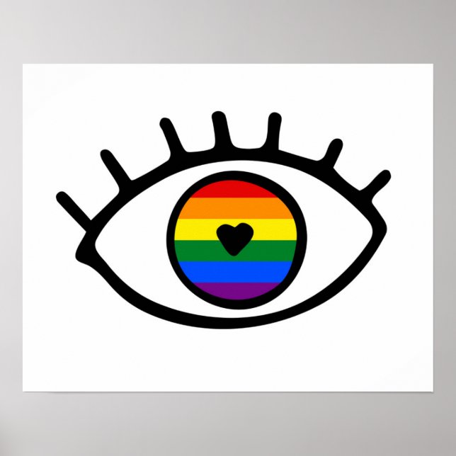 Póster Rainbow Eye (Frente)