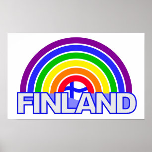 Póster Rainbow Finland poster