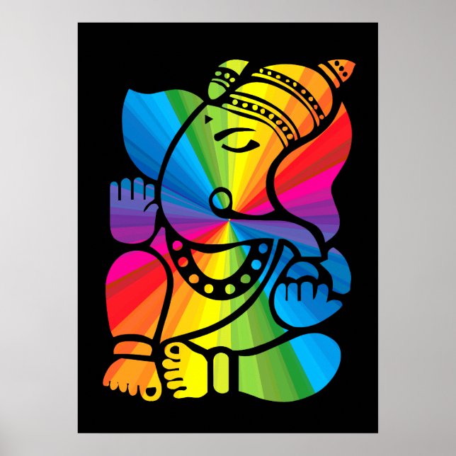 Póster Rainbow Ganesha (Frente)