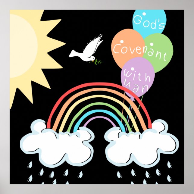 Póster Rainbow God's Covenant with Man | Sun Balloons (Frente)