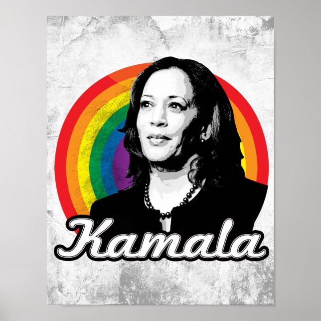 Póster Rainbow Kamala (Frente)