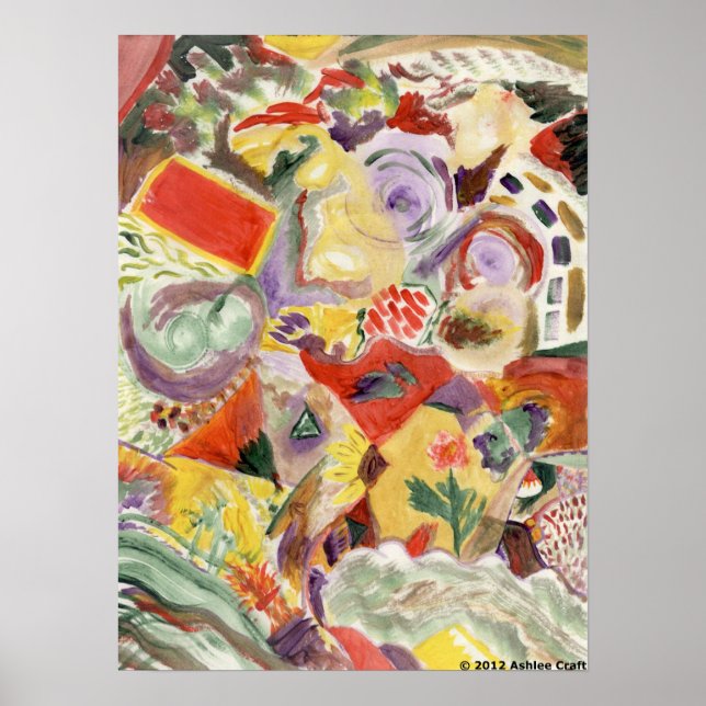 Póster "Rainbow Kitchen" Art Poster Print (Frente)