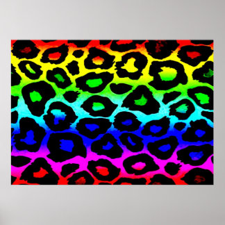 Póster rainbow_leopard_print alterado