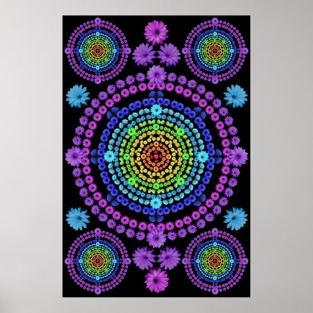 PÓSTER RAINBOW MANDALA 1 (Frente)