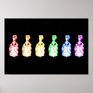 Póster Rainbow Marie Antoinettes