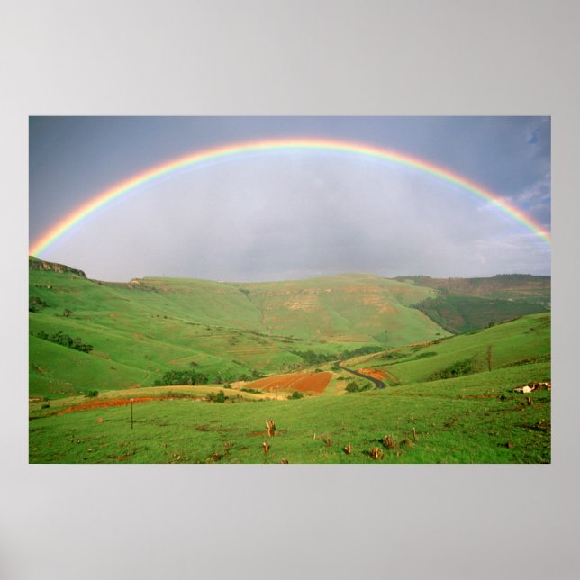 Póster Rainbow Over Hills, Eastern Cape, South Africa (Frente)