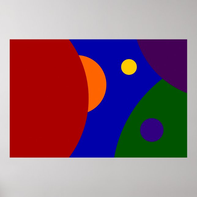 Póster Rainbow Planets (Frente)