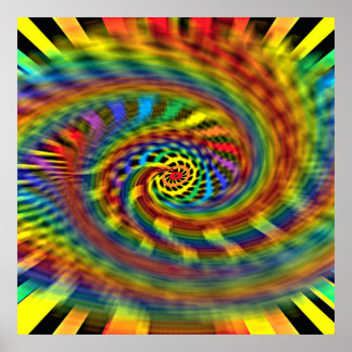 Póster Rainbow Tornado