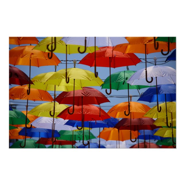 PÓSTER RAINBOW UMBRELLAS (Anverso)