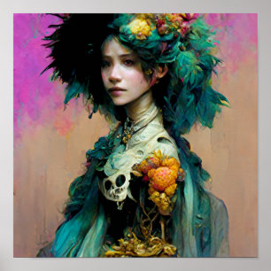 Póster Rainbow Urchin 2 Fantasy Sci-Fi
