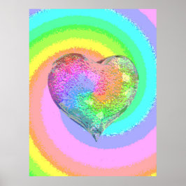 Póster Rainbow Valentine