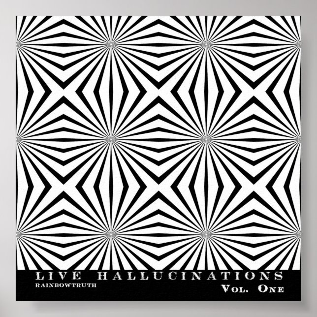 Póster Rainbowtruth Live Halucinaciones Ilusión Óptica (Frente)
