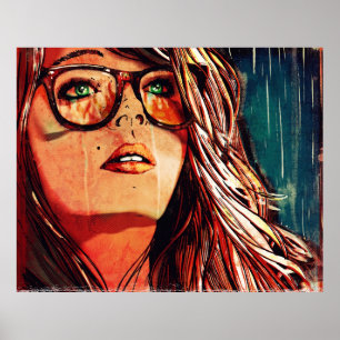 Póster Raining Fire