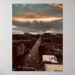 Póster Rainy Nashville poster