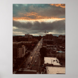 Póster Rainy Nashville poster
