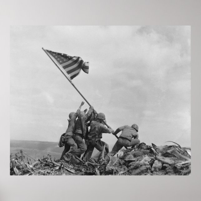 Póster Raising American flag on Iwo Jima (1945) (Frente)
