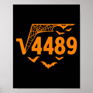 Póster Raíz cuadrada 4489 Meme divertido de Halloween 67