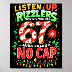 Póster Raíz Cuadrada 4489 Seis Siete Navidad Divertido 67