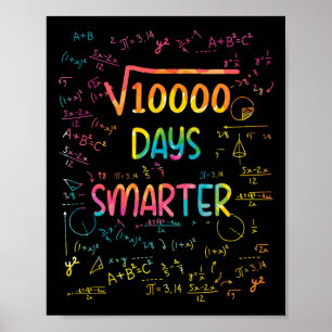 Póster Raíz Cuadrada De 10000 Math 100 Días Escuelas Más 
